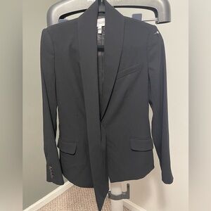 Women’s Derek Lam 10 Crosby Telma Asymmetrical Shawl Suit Jacket Black Size 0